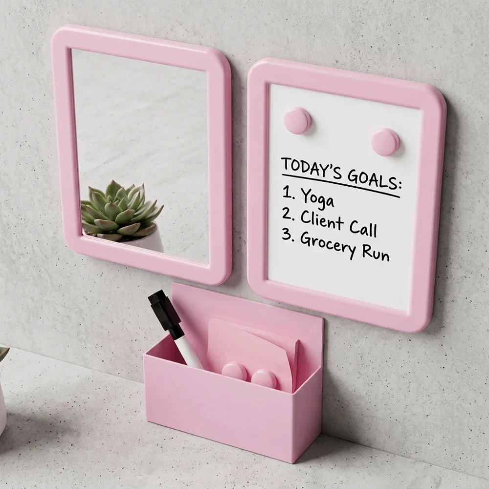 Durable Mini Whiteboard Set Portable Space-Saving Writing Whiteboard Magnetic Desktop Whiteboard Work