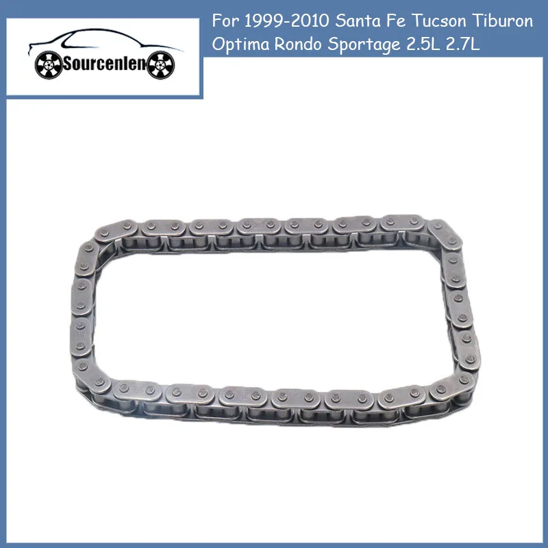 Engine Timing Chain For 1999-2010 Santa Fe Tucson Tiburon Optima Rondo Sportage 2.5L 2.7L OEM 2432137100 24321-37100