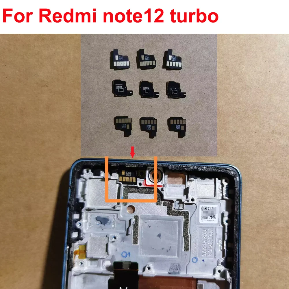 

For Redmi note12 turbo lCD support MIddle frame front frame Sensors Flex Cable FPC For Redmi note 12 turbo Connector