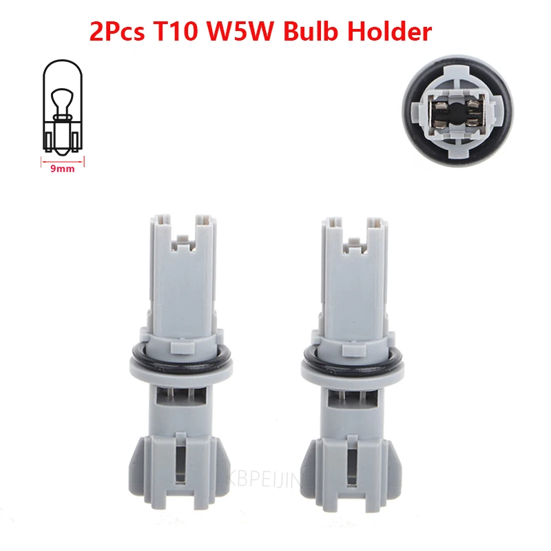 

2x T10 W5W Bulb Holder For Nissan Altima Frontier Maxima Pathfinder Xterra Clearance Light Socket Accessories