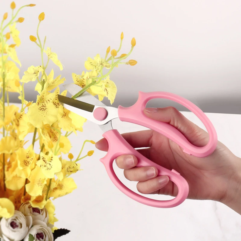 1 Cái Vườn Kéo Hoa Kéo Cắt Chuyên Nghiệp Hoa Cạp Chun Thoải Mái Cầm Nắm Cắt Tỉa Cắt Mới