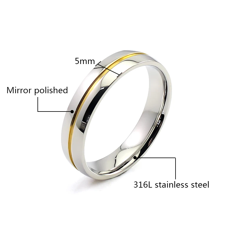 High Quality wedding men ring big discount promotion Stainless Steel man ring size 6/8/10/15 ring Ring Designer Jewelry Gift