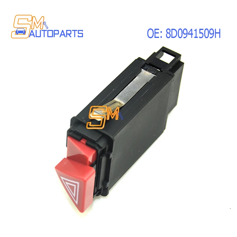 New 8D0941509H 8D0 941 509H Hazard Warning Light Switch For Audi A4 (8D2, B5) A4 1996-2002 Audi S4 A3 A6 Saloon Allroad Estate