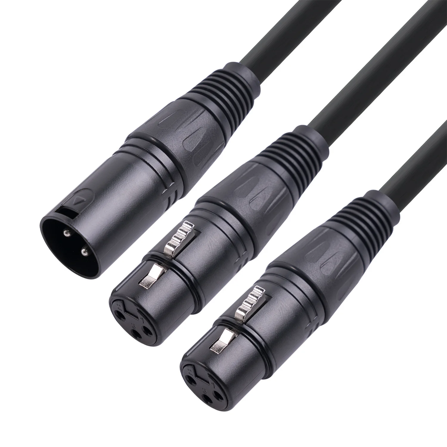 0.5m Shielded Wire Metal Head Three Core Balanced Canon One Revolution Two Female XLR One To Two Mixing Console Audio Cable