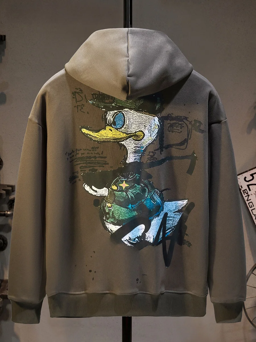 

Мужская толстовка American Sle fiti, свободная, модная, с длинными рукавами, с принтом, повседневная, молодежная, осенняя, новинка