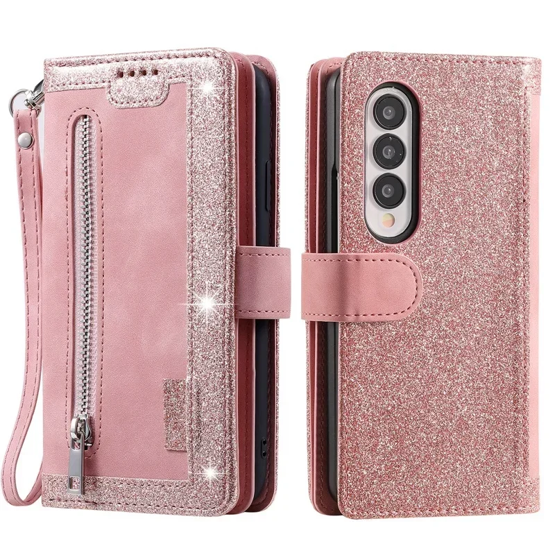 

Zipper Wallet Leather Case For Samsung Galaxy Z Fold 5 4 3 Flip Case for Galaxy Z Flip 5 4 3 Fold5 Fold4 Fold3 Flip5 Flip4 Cover