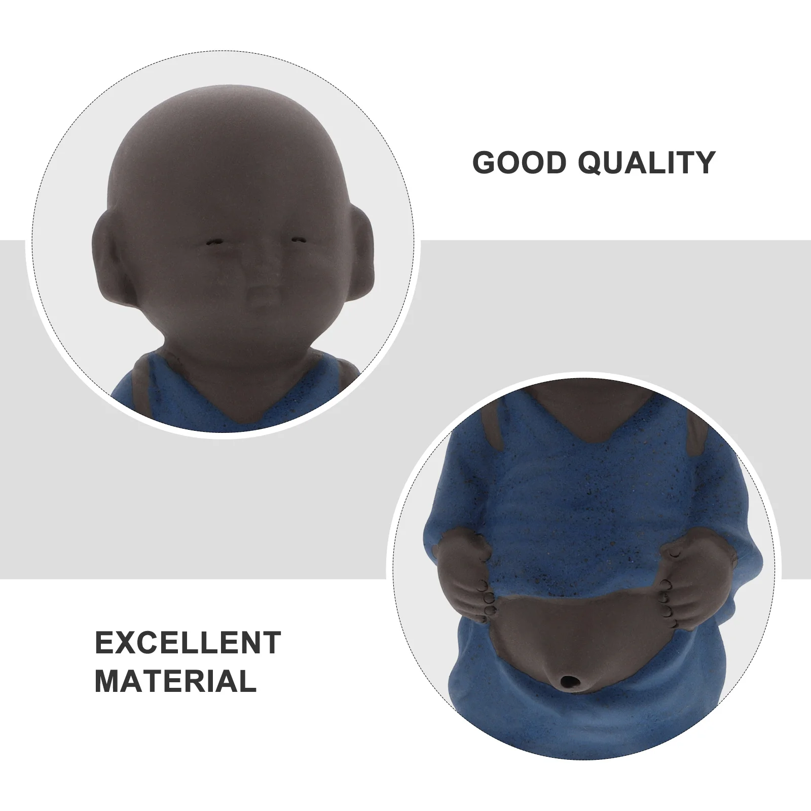 

1Pcs Ceramic Monk Shape Tea Strainer Practical Smooth Texture Tea Infuser Home Decorative Reusable Filter