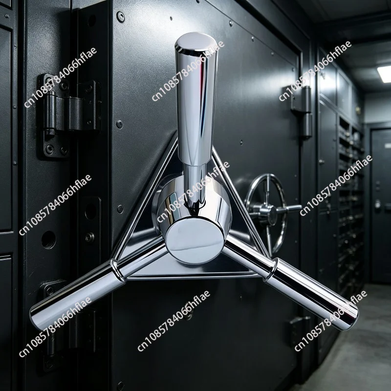 High-Security Triangle Handle Metal Anti-Pry Lock Anti-Theft Hardware for Security Doors and Storage Valuables Cabinets