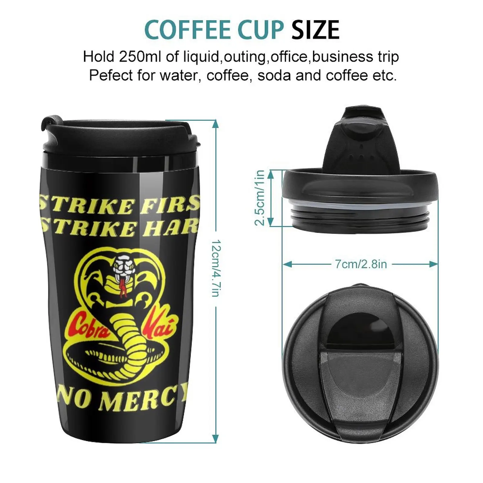 New Cobra Kai Travel Coffee Mug Cute And Different Cups Coffe Cups Espresso Shot