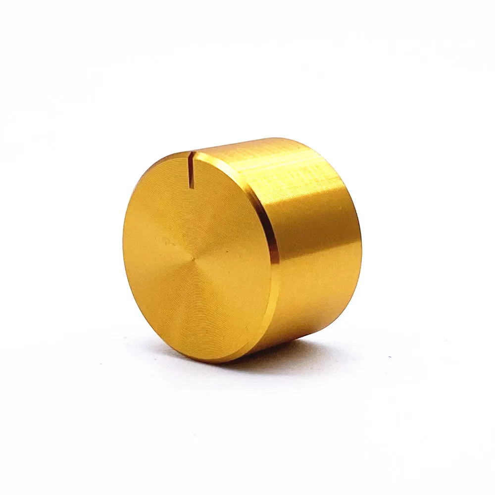 1PCS 20*13mm Gold keyboard Knob Aluminum Alloy Potentiometer Control Knob Volume Audio Knob for 6mm Shaft Knob