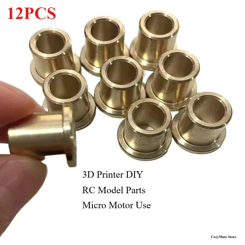 

Flanged Bronze Bushing Powder Metallurgy Oil Bearing Sleeve AXBXC DXE Sintered Copper Sleeve Washer for 3D Printer Micro Motor
