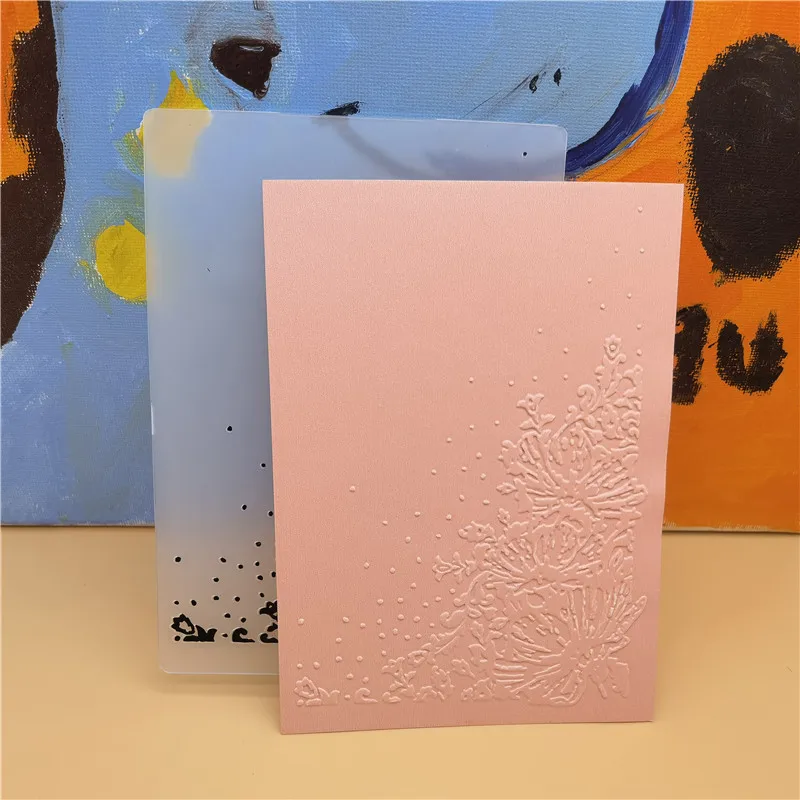 Flowers print DIY Plastic Embossing Folders for DIY Scrapbooking Paper Craft/Card Making Decoration Supplies