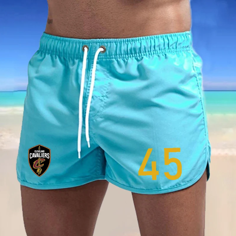 Pantaloncini estivi da uomo Costume da bagno Pantaloncini da surf ad asciugatura rapida Costume da bagno Traspirante con coulisse con tasche Pantaloni da surf da spiaggia