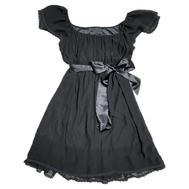 Picture 3: In The Summer of 2026, The New Sexy Bow Decoration Waist and Thin Lace Splicing Dress Women