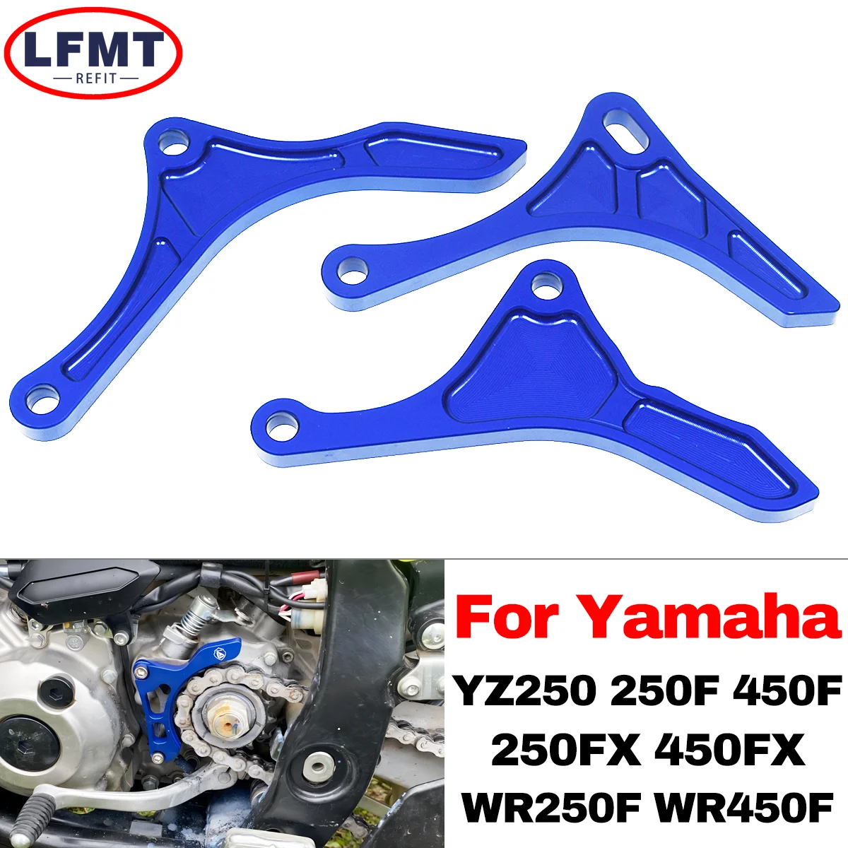 Motorcycle CNC Small Chain Gear Protection Cover For Yamaha YZ250F YZ450F YZ250FX YZ450FX WR250F WR450F YZ WR Universal Parts