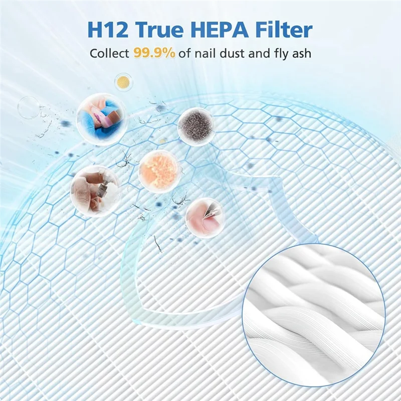 

ABBP-Hpro/ Spror Nail Dust Collector Filters HEPA Nail Dust Filter Filter For Melodysusie Hpro/Spror Nail Tools