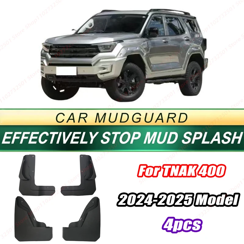 For TNAK 400 2024-2025 Model 4PCS Front Rear Mud Flaps Splash Guards Fender Mudguards Auto Accessories