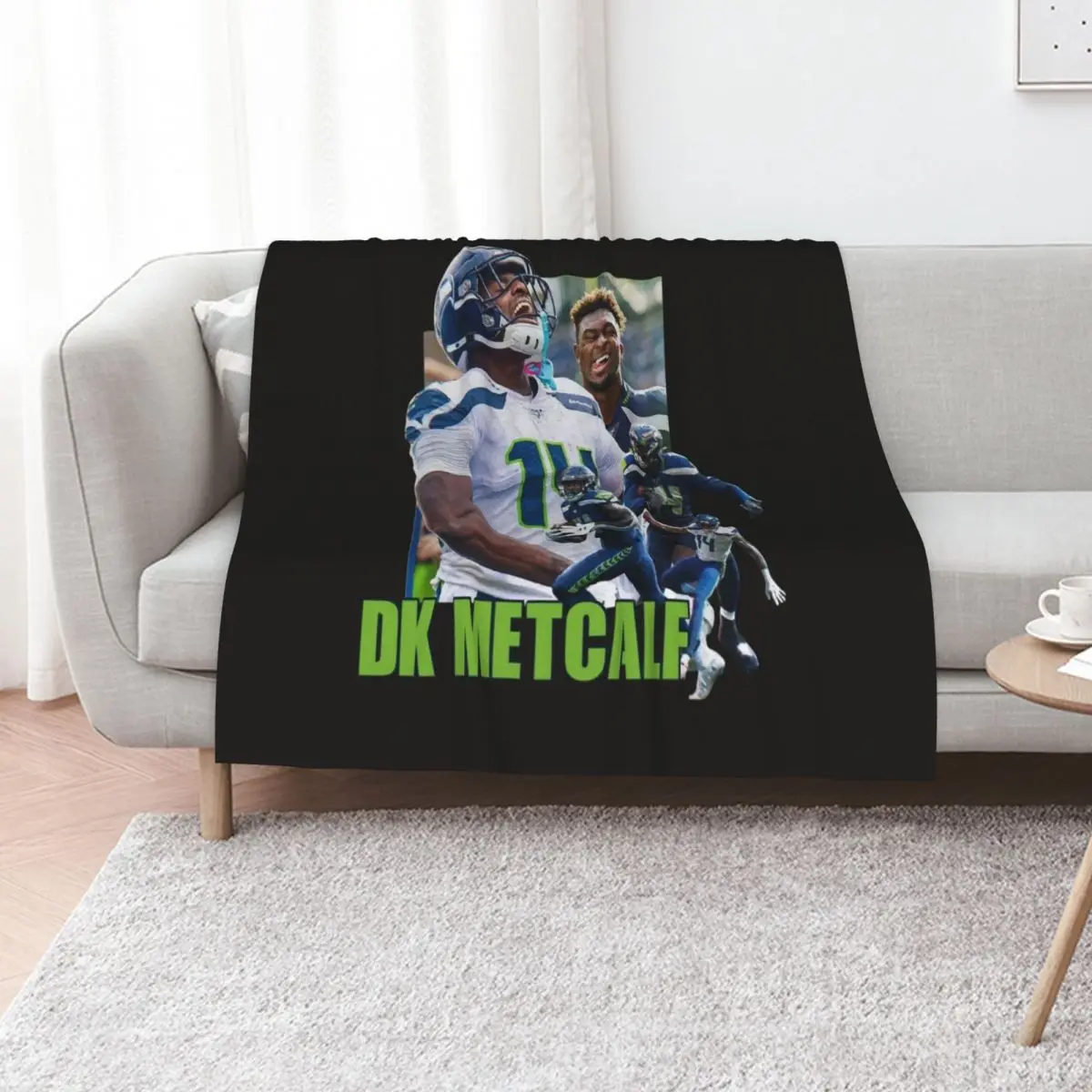 DK Metcalf Throw Blanket Winter beds Warm Kid'S Moving Multi-Purpose Picnic Blankets