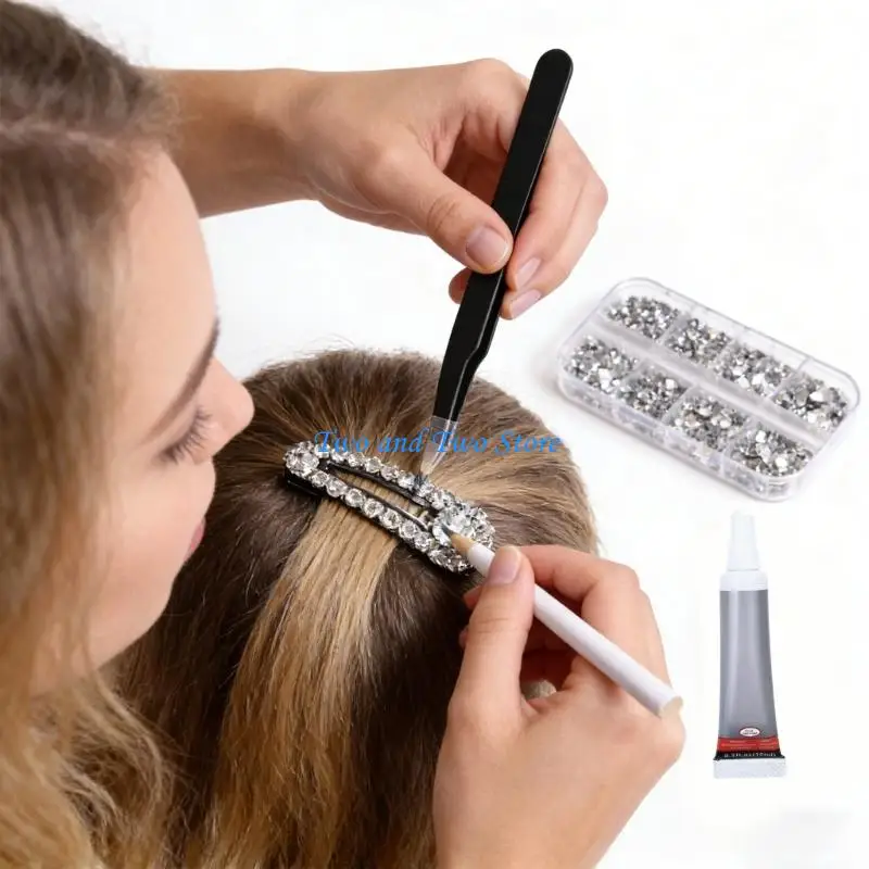 HX6F Professional 12 Resin Rhinestones Set Includes Sparkling Gemstones For Craft
