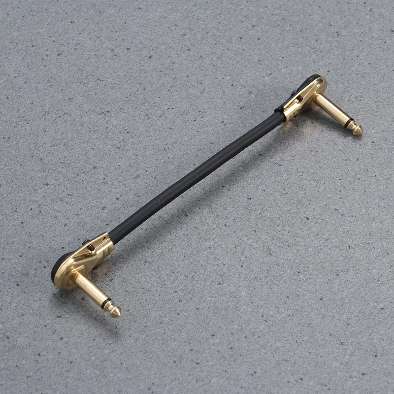 Guitar Patch Pedal Cable 30/15cm Professional Right Angle Guitar Effect Pedal Cables Cord Copper Wire Guitar Accessories