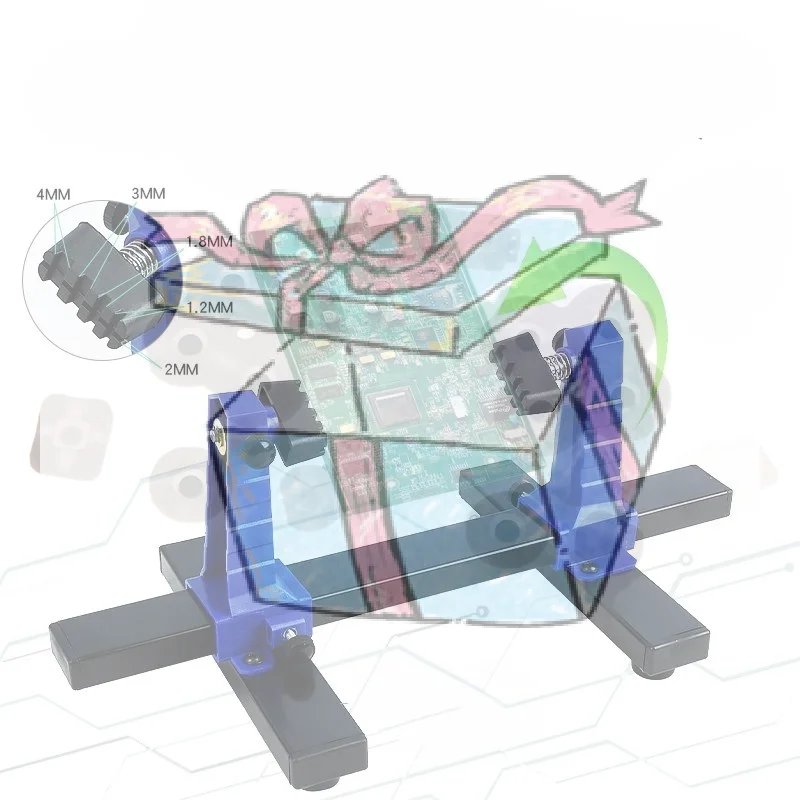 

1 шт. 360 ° Регулируемый держатель для печатных плат (PCB) с поворотным механизмом, подставка для пайки, зажим для ремонта и сборки, инструменты для ремонта.