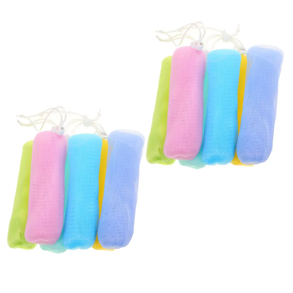 

12 Pcs Foaming Soap Storage Holder Net Shower Nets Maker Cleaning Sponges Eco Friendly Durable Net Soap