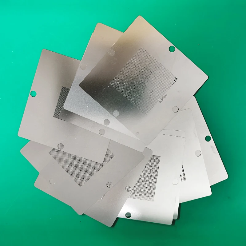 90x90MM Bga Stencil for Laptop Universal Reballing Station Use Tools Rework Station Steel Stencil 10 Pcs/set