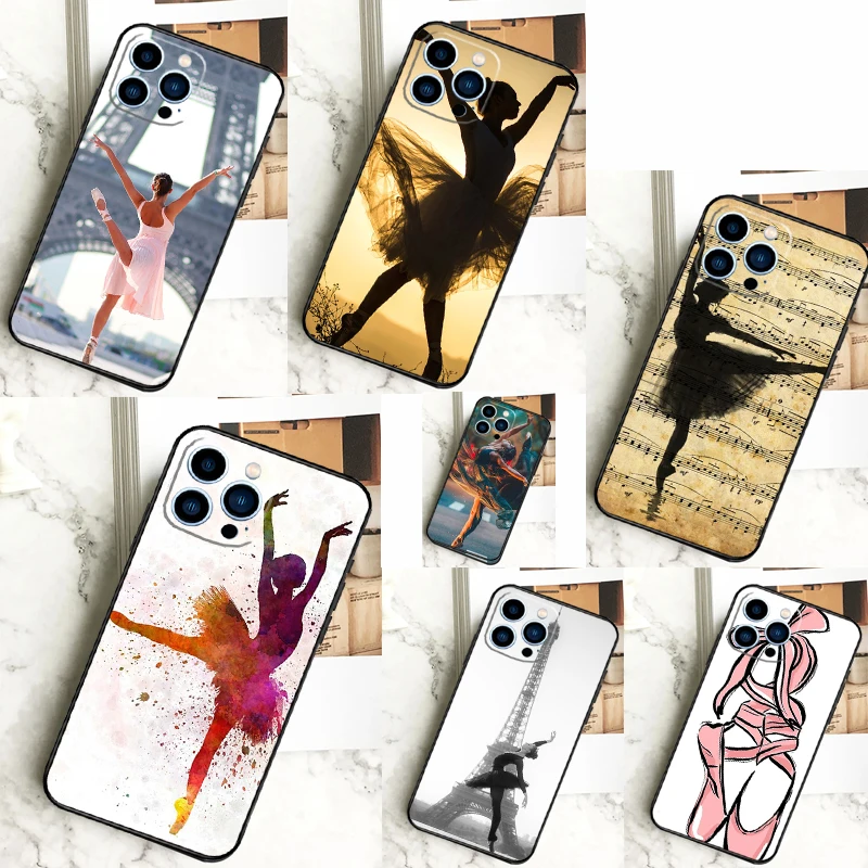 Ballerina Ballet Dance Girl Phone Case For iPhone 13 12 14 11 16 15 Pro Max Plus Mini 7 8 X XR XS Max Cover