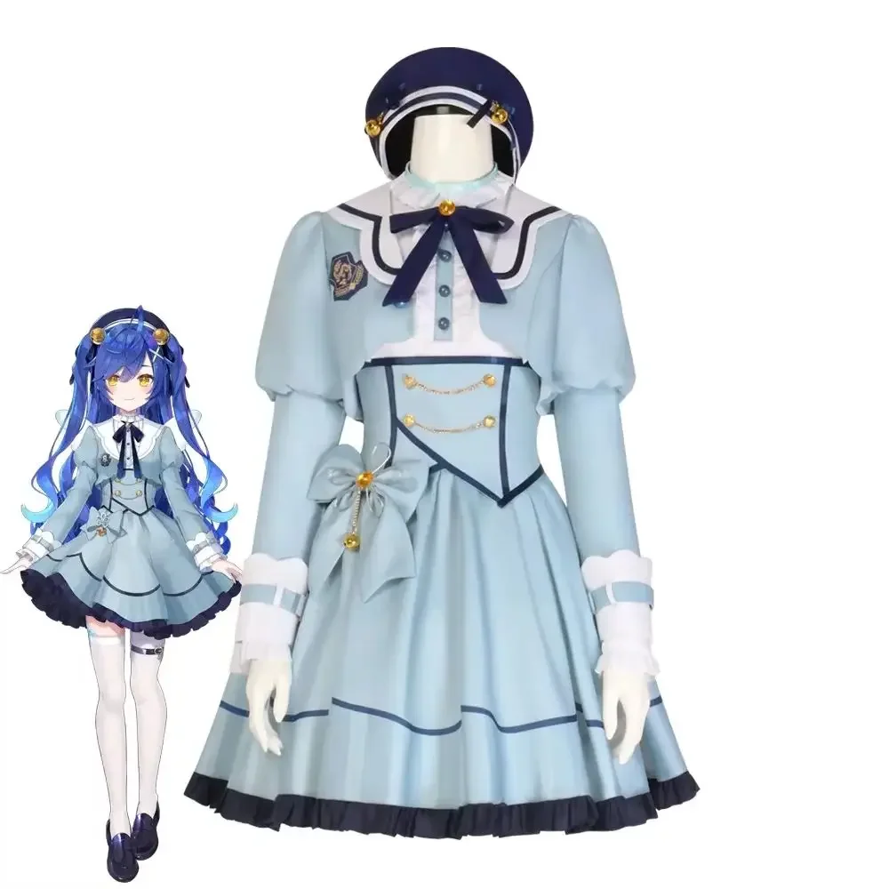 

Hololive Amamiya Kokoro Anime YouTuber Cosplay Costume Dress Outfit for Girls Women Halloween Carnival Party Disguise Suit