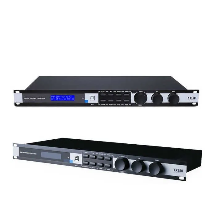 KX180 Pre-Stage Digital Effector Anti-Howling Reverberation Professional-Grade Digital  Processor for KTV Microphone