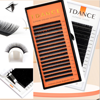 TDANCE Classic Eyelash Extension 16 Rows Soft Faux Mink Lashes Russian Volume Makeup Eyelashes Professionals Individual Eye Lash