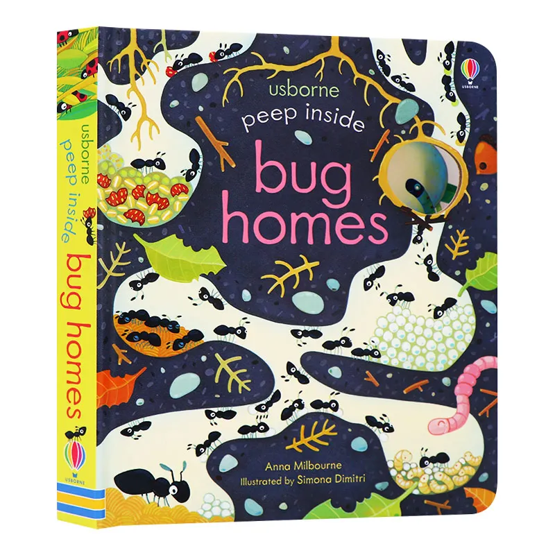 

Peep Inside Bug Homes, Children's books aged 3 4 5 6, English picture book, 9781474950824