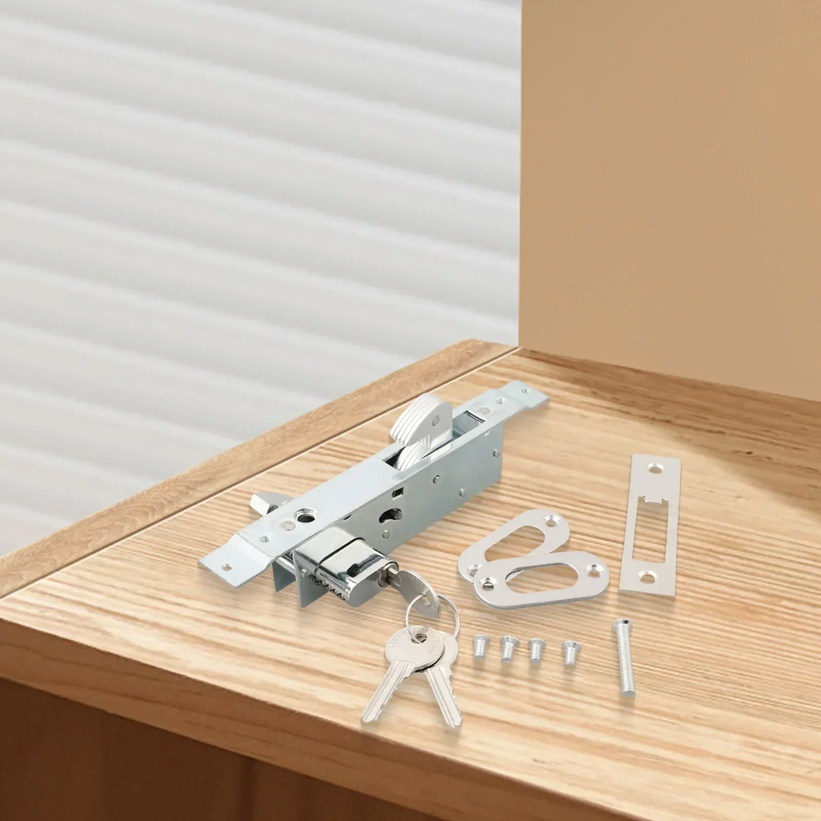 قفل بخطاف الباب قفل الباب المنزلق استبدال قفل الأمان مع مفاتيح للمطبخ شرفة اكسسوارات لعرض الباب 35-55 مللي متر #5