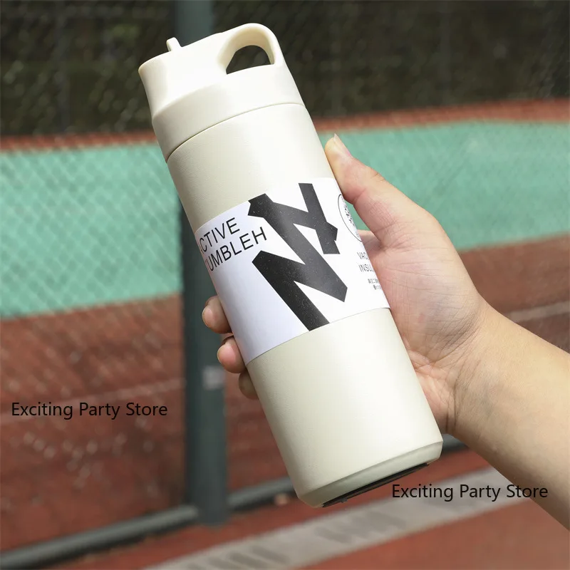 550ML Thermos Cup Portable Tumbler Vacuum Flasks Cup Sports Mug Cold and Hot Thermal Mug Car Thermal Cup Thermal Water Bottle