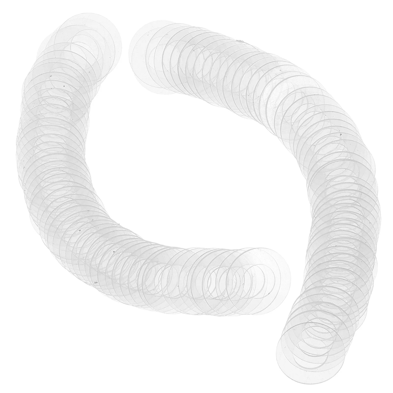 

100Pcs Insulation Plastic Washers Transparent Heatproof Flat Washers for Faucet Pipe Water Hose Repair Plastic Spacers