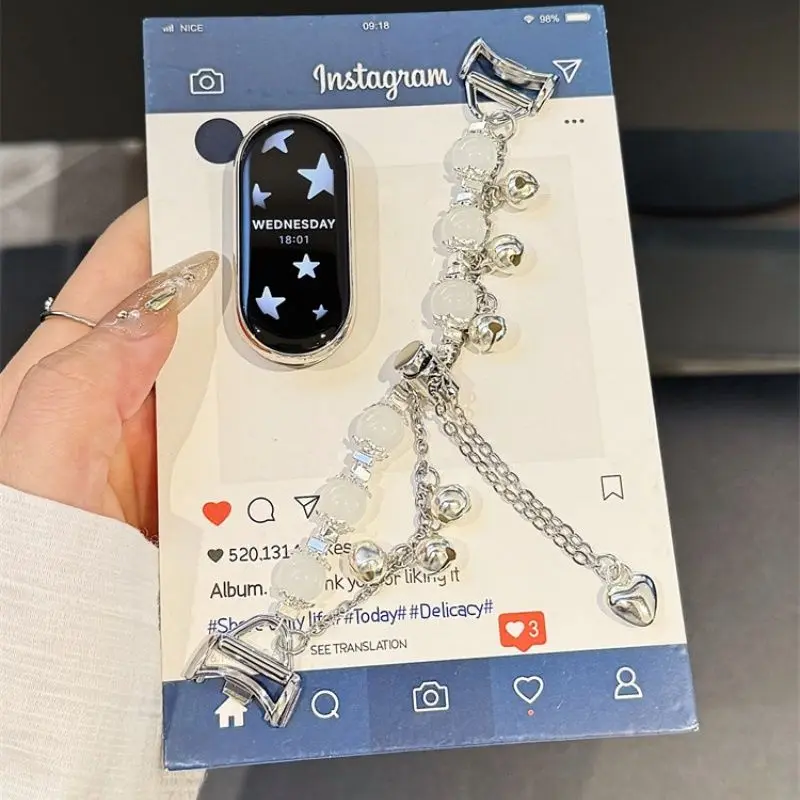 

Бусина из натурального камня Bell подходит для Xiaomi Watch 8 Pro/9 Pro, 8/8 NFC/9/9 NFC/10 NFC, для ремешков для часов Redmi Watch 4/5