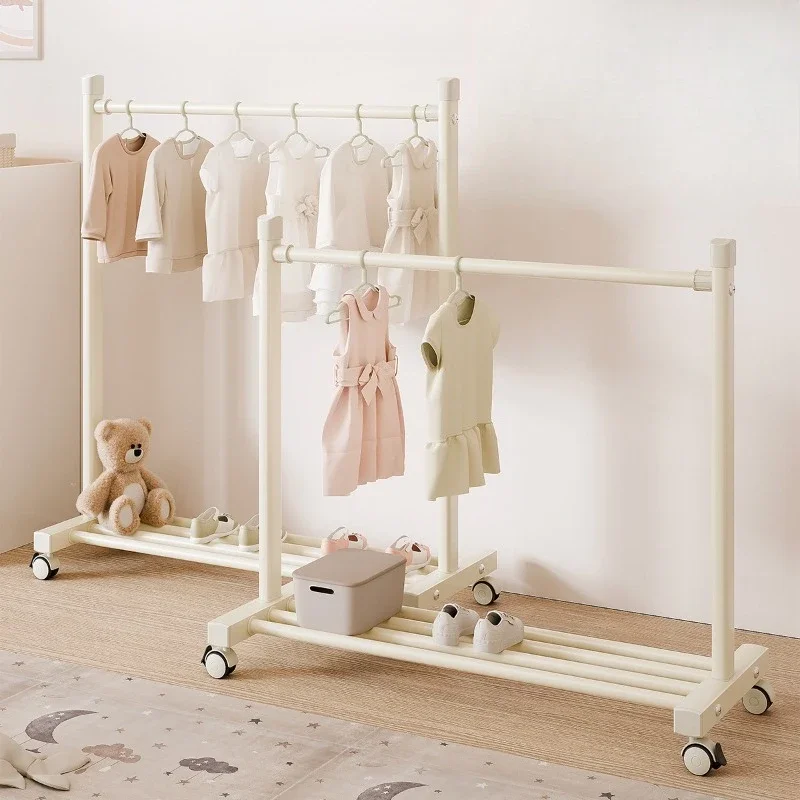 

Floor hanger bedroom mini small hanger baby multi-functional coat rack kindergarten short mobile