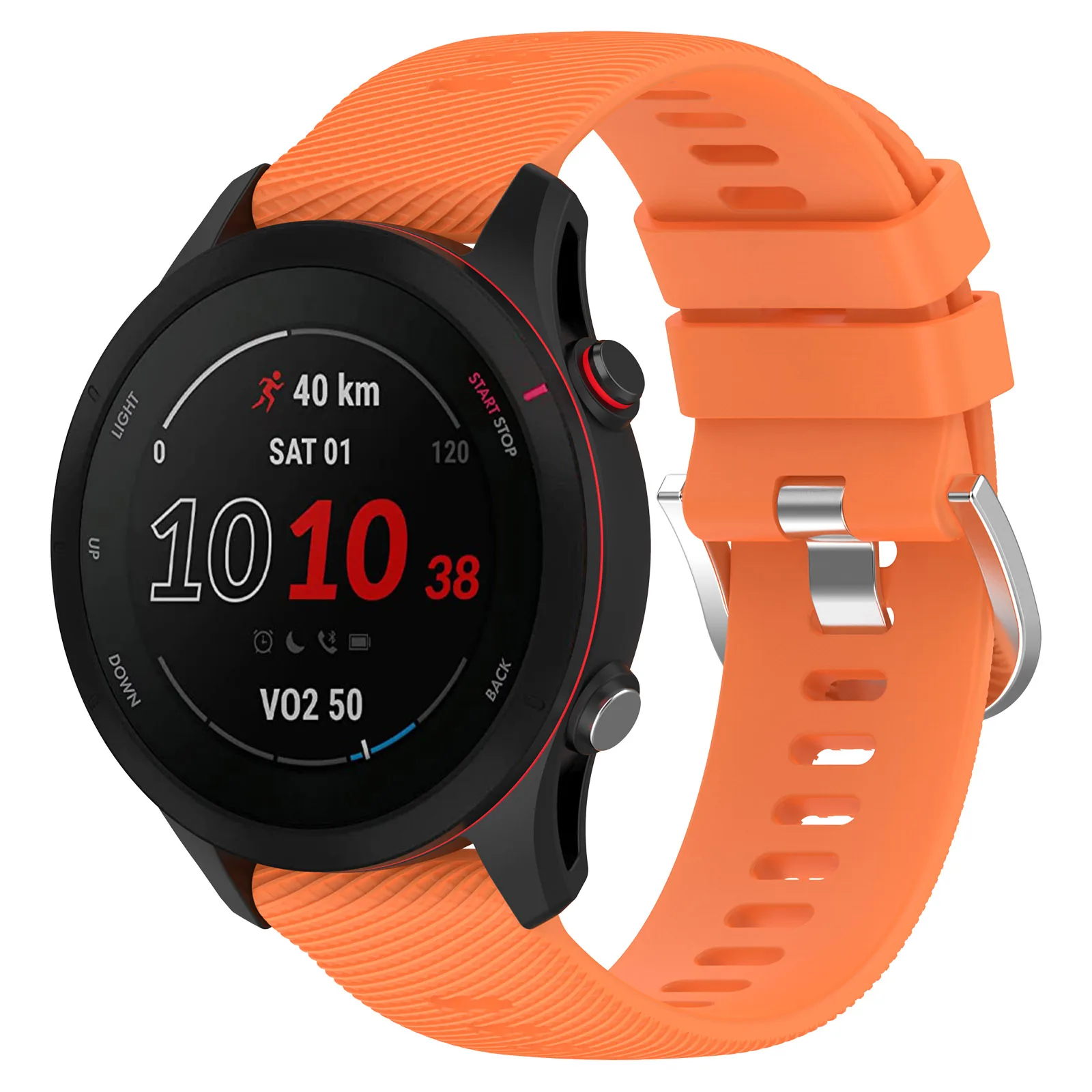 Correa de silicona para reloj inteligente Garmin Forerunner 255, pulsera de 22mm para Garmin Forerunner 255