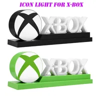 NEW Green Voice Control Game Icon Light LED Desktop Music Atmosphere Neon Light for X-BOX Sign Gaming Flash Lamp Wall Decoration