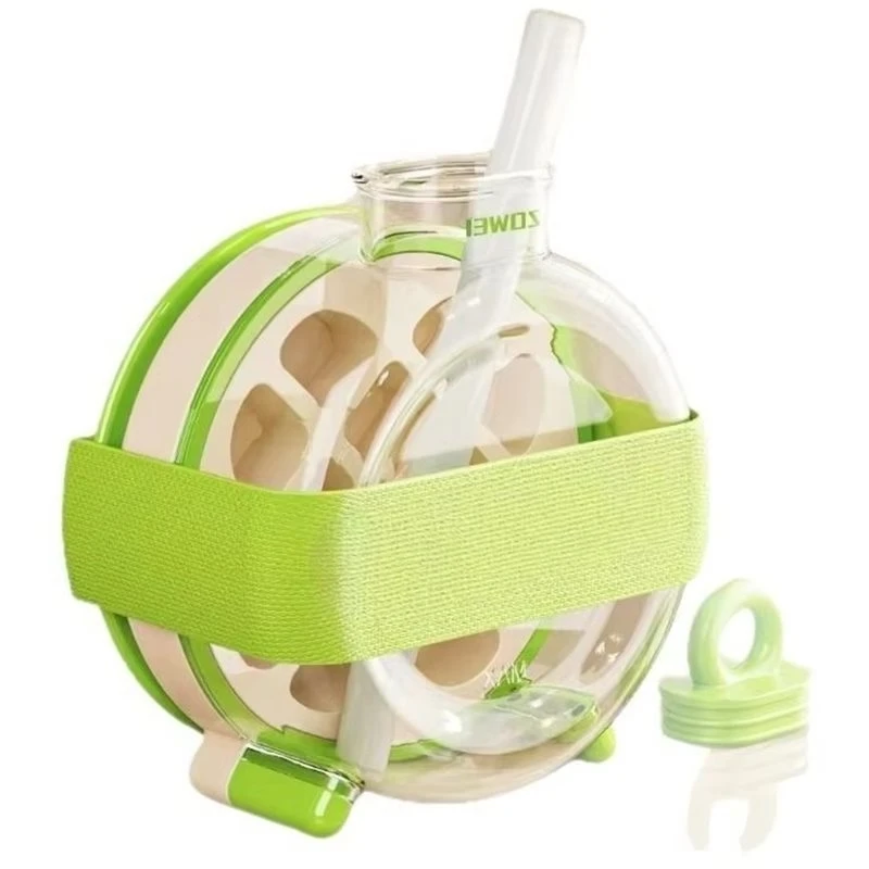 -[Retail TX] Ice Mold With Press-Type Ice Maker, No-Open-Lid Ice Maker For Home Use With High Quality,Ice Bottle Green
