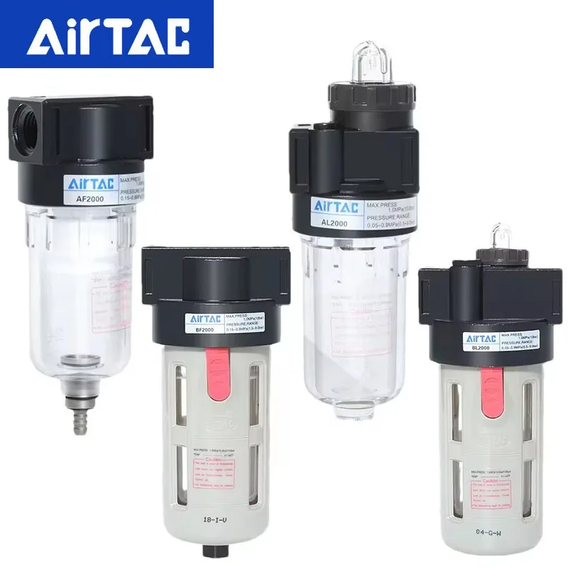 

Airtac Original Pneumatic AL/BL1500/2000/AF/BF2000/3000/4000 Air Source Filter/oil Mist Oiler Oil-Water Particle Processor