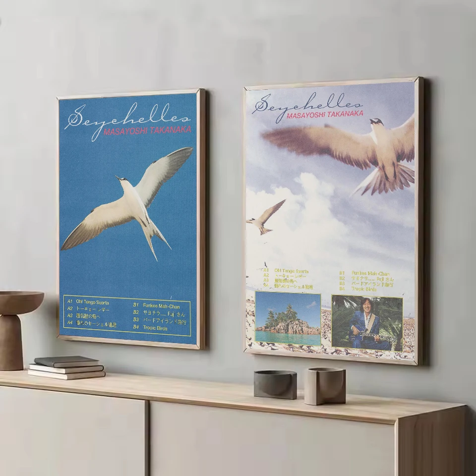 Japanese Rock Singer Masayoshi Takanaka Seychelles Music Album Tracklist Poster Canvas Painting Wall Art Pictures Home Decor