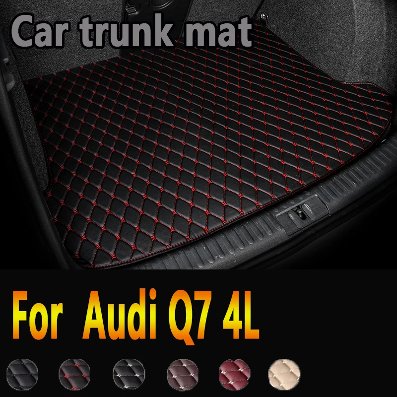 Car Trunk Mat For Audi Q7 4L 5-Seat 2006-2015 07 08 09 10 11 12 13 14 Custom Car Accessories Auto Interior Decoration