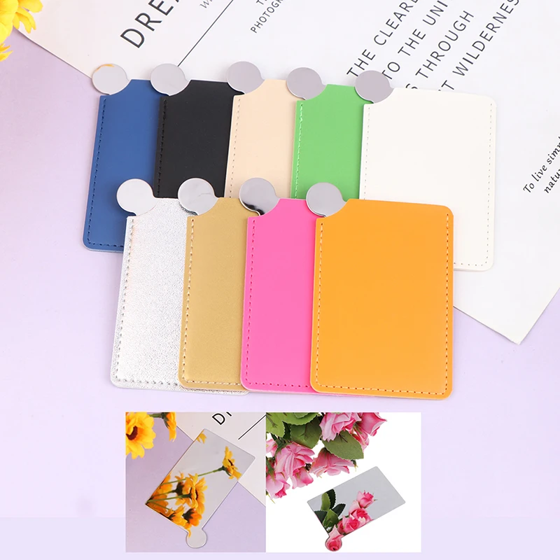 Vendita calda Mini specchio tascabile per trucco infrangibile portatile in acciaio inossidabile Specchio cosmetico Specchio tascabile per trucco carino