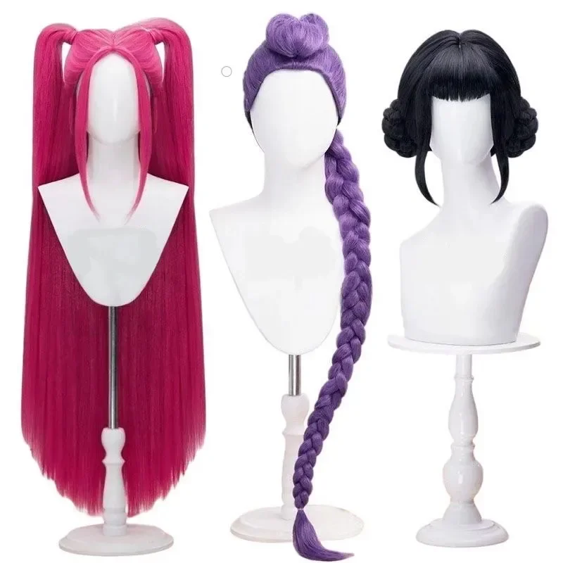 Halloween  In Stock Anime  Girl Group  Cosplay wig Rumi Zoey Superstar Mira Cosplay Heat Resistan Synthetic