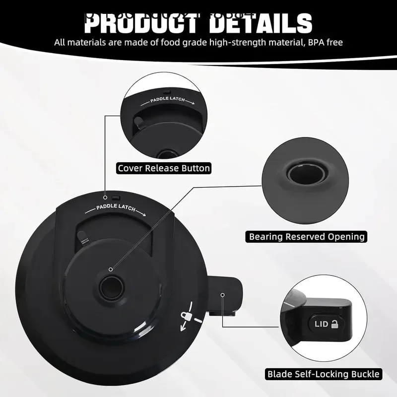 Outer Bowl Cover suitable for Ninja Ice Cream Machine Compatible with Ninja NC299AMZ NC301 NC300