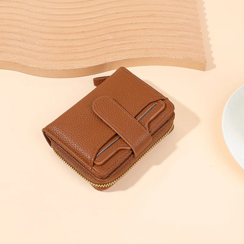 New Women Short Wallet PU Leather Card Holder All in One Ins Fashion Mini Purse