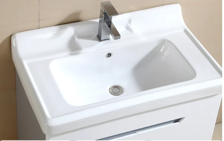 bathroom cabinet basin, wash basin, semi-embedded washbasin, rectangular countertop basin, integrated middle basin basin