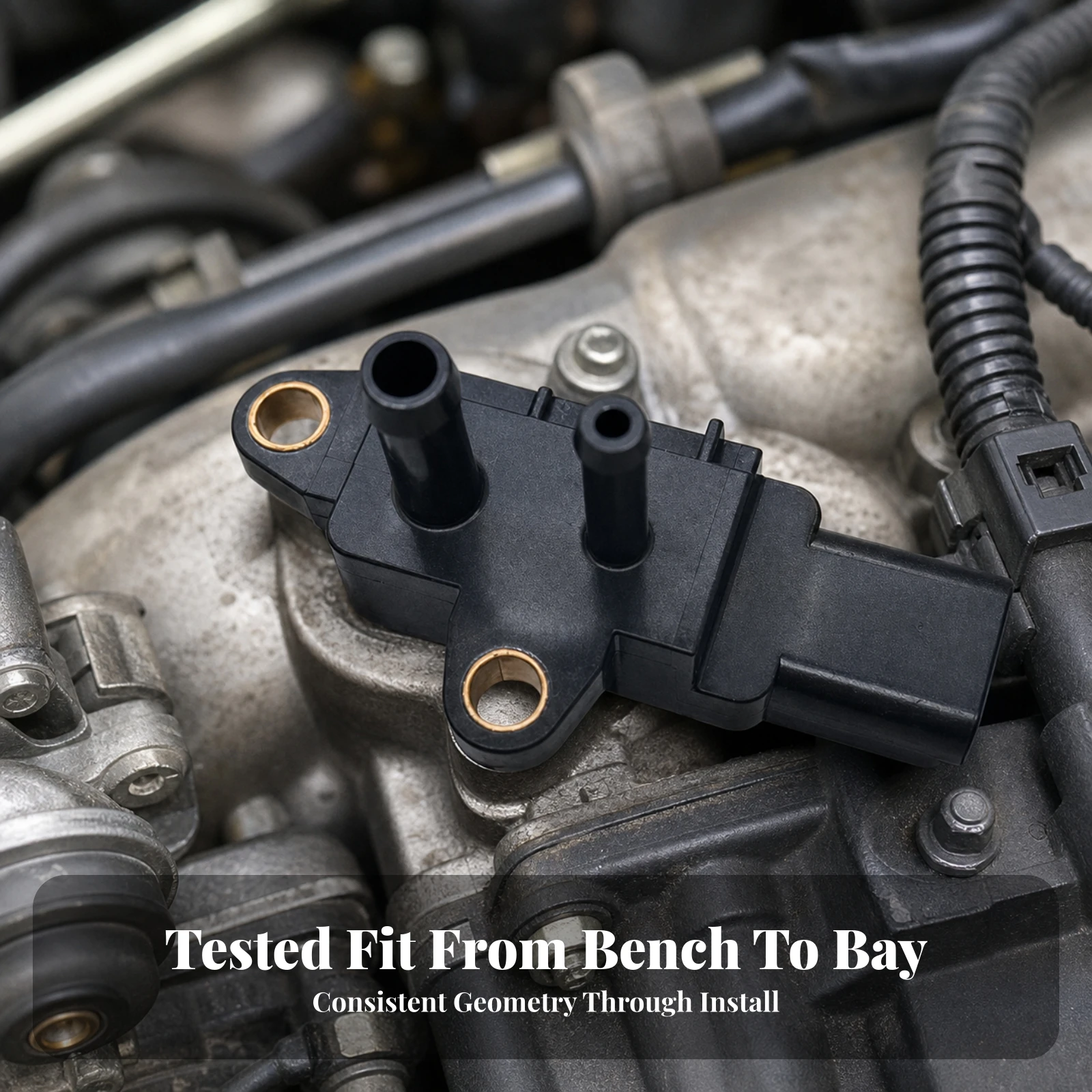 Excavator Intake Sensor Easy Installation Sensor with Electrical Connector Heavy-Duty Molded for Mechanics, Engine Compartment