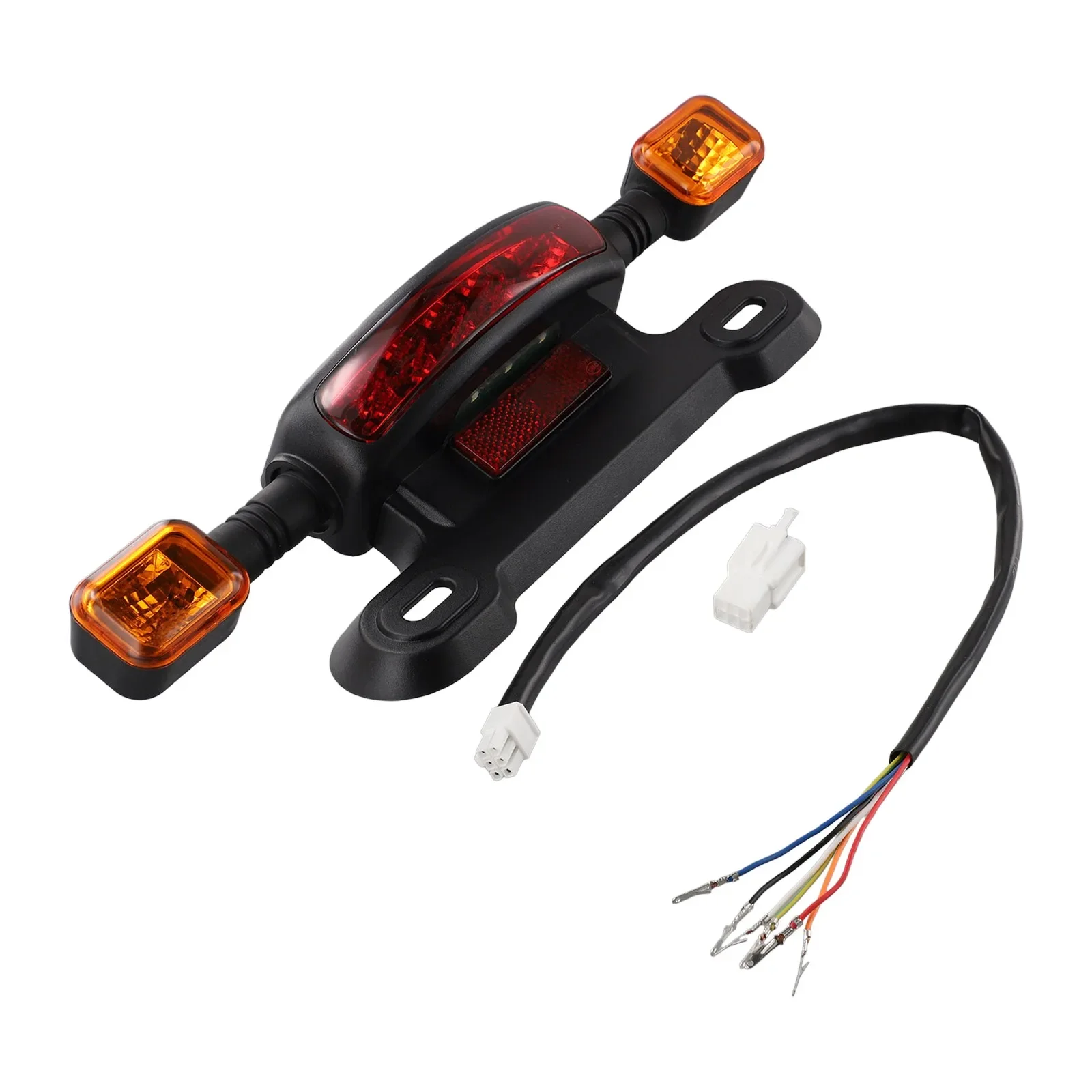 3 In 1 LED Taillight Electric Bicycle Turn Signal Rear Lamp 48V 60V 12V E-bike Rear Tail Light Indicator Cycling Modified Parts